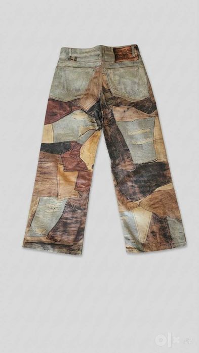 Эксклюзивные джинсы в стиле Пэчворк (Patchwork) / Винтаж — Унисекс