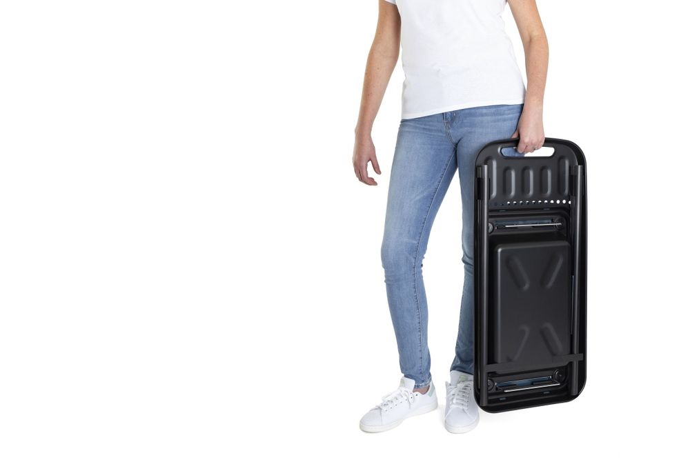 Gratar pliabil tip nomad, suprafata mare de gatit, montaj rapid