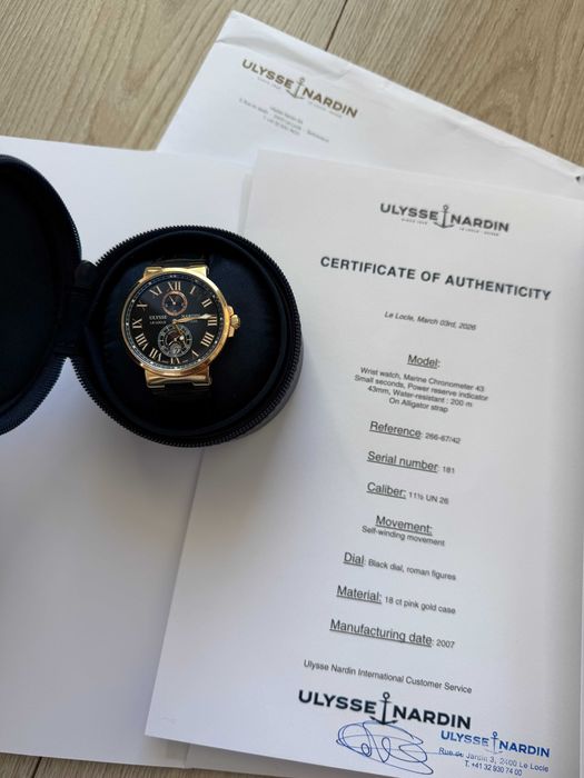 Ulysse Nardin Maxi Marine Chronometer – 18K Rose Gold