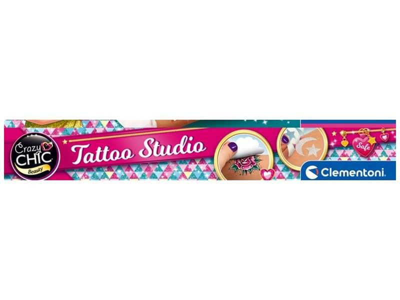 НОВО! Детски комплект за татуировки Clementoni Tattoo Studio