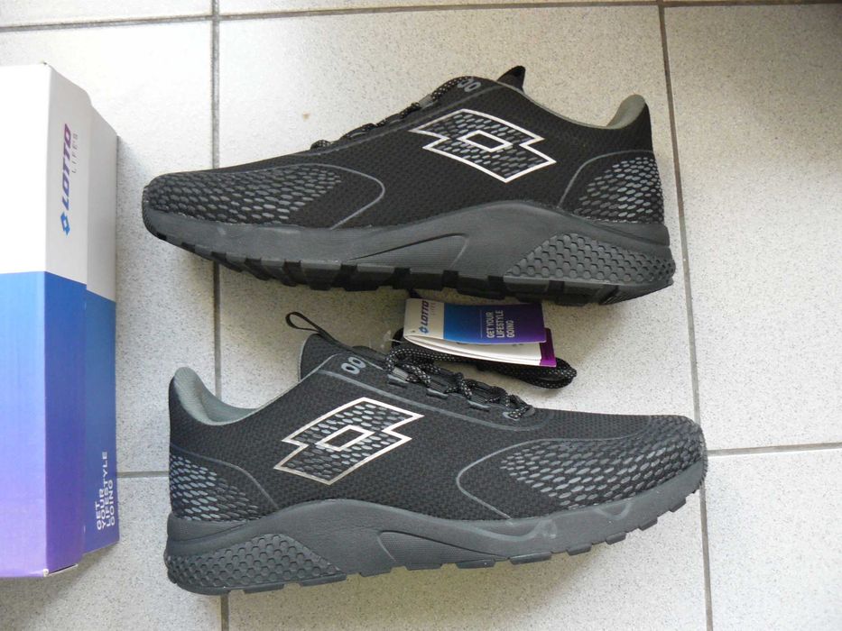 Pantofi Sport Barbati LOTTO KIBRA AMF Noi,Originali,Negru,Marime 45,5