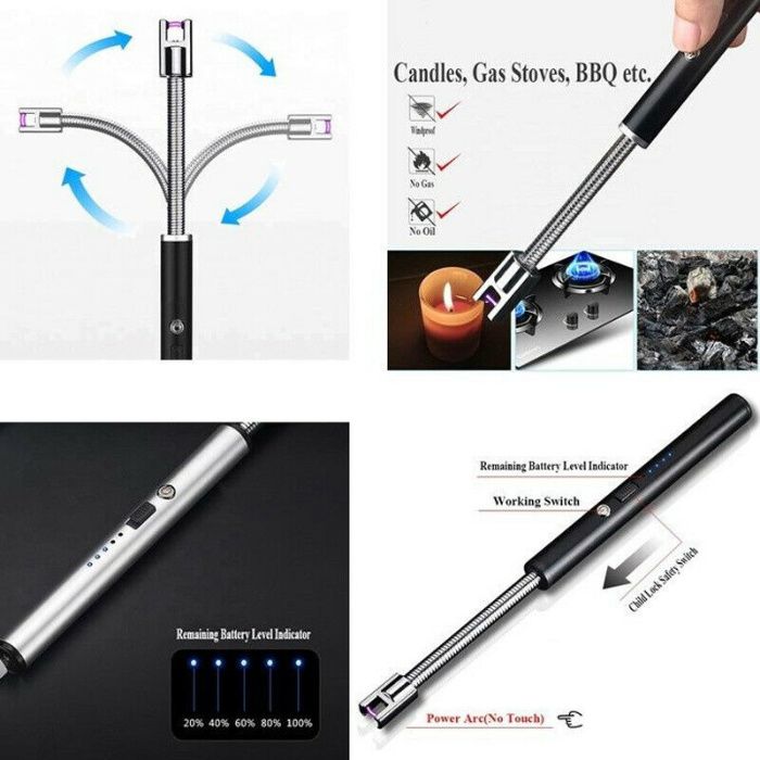Aprinzator electric cu USB, brat flexibil, Incarcare multipla! Nou amb