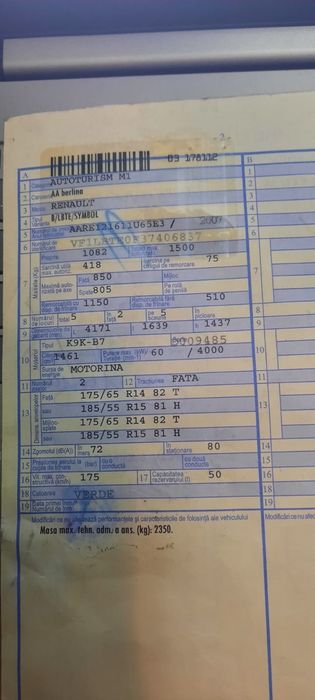 Vând motor Renault Clio Symbol 1.5 dCi