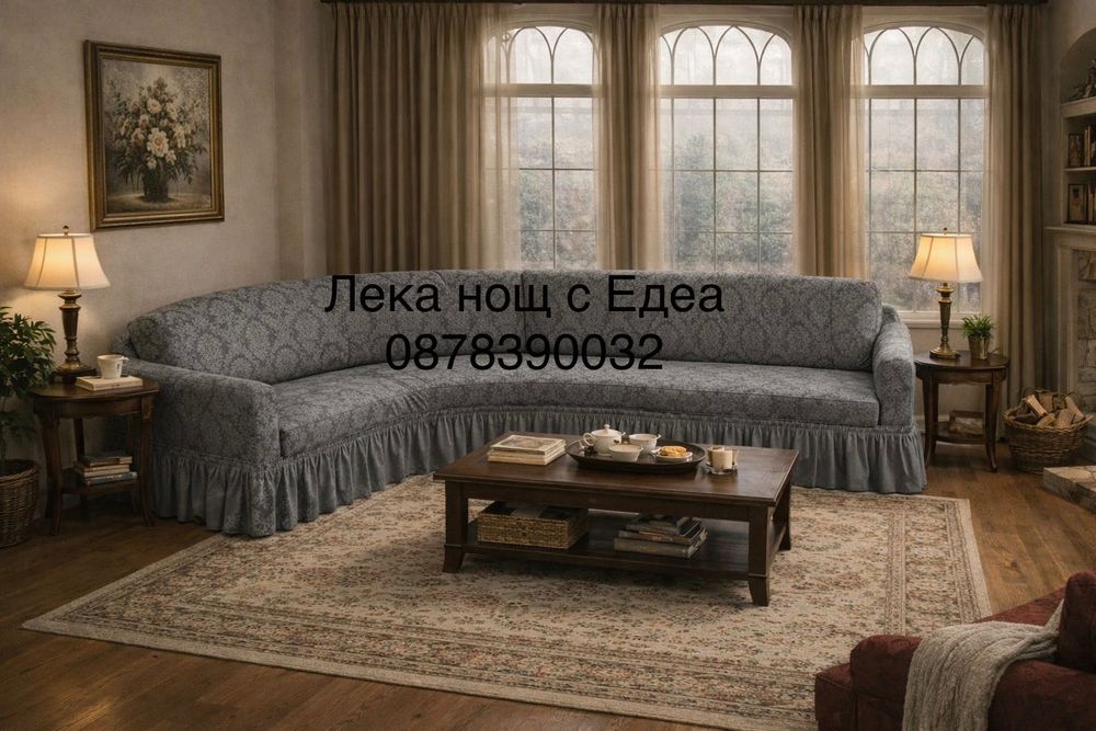 Еластични калъфи за холови дивани от Жакард