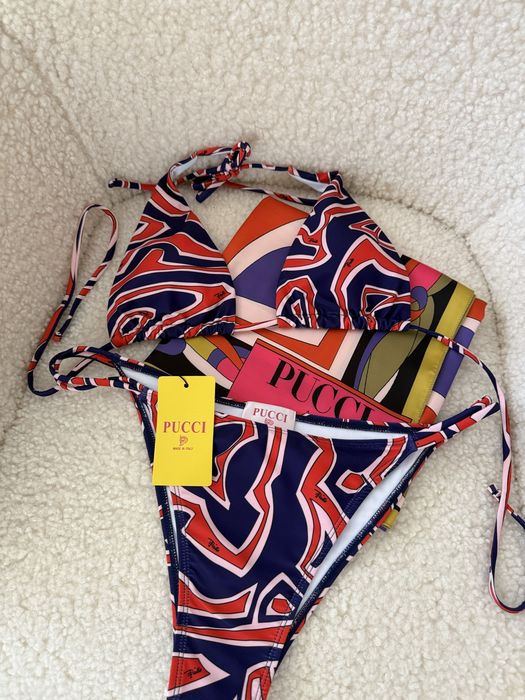 Pucci дамски бански с шал М