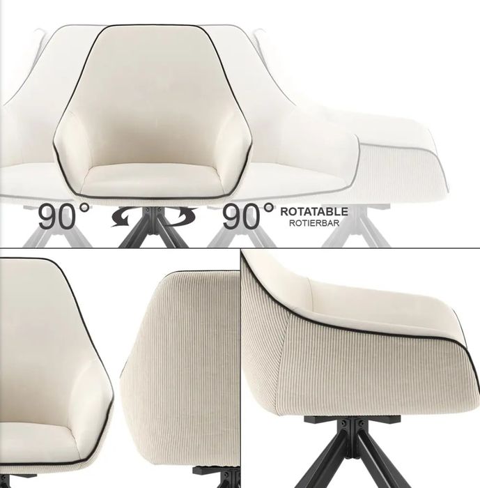 Тапициран въртящ се стол Vicco Eleganza 8317