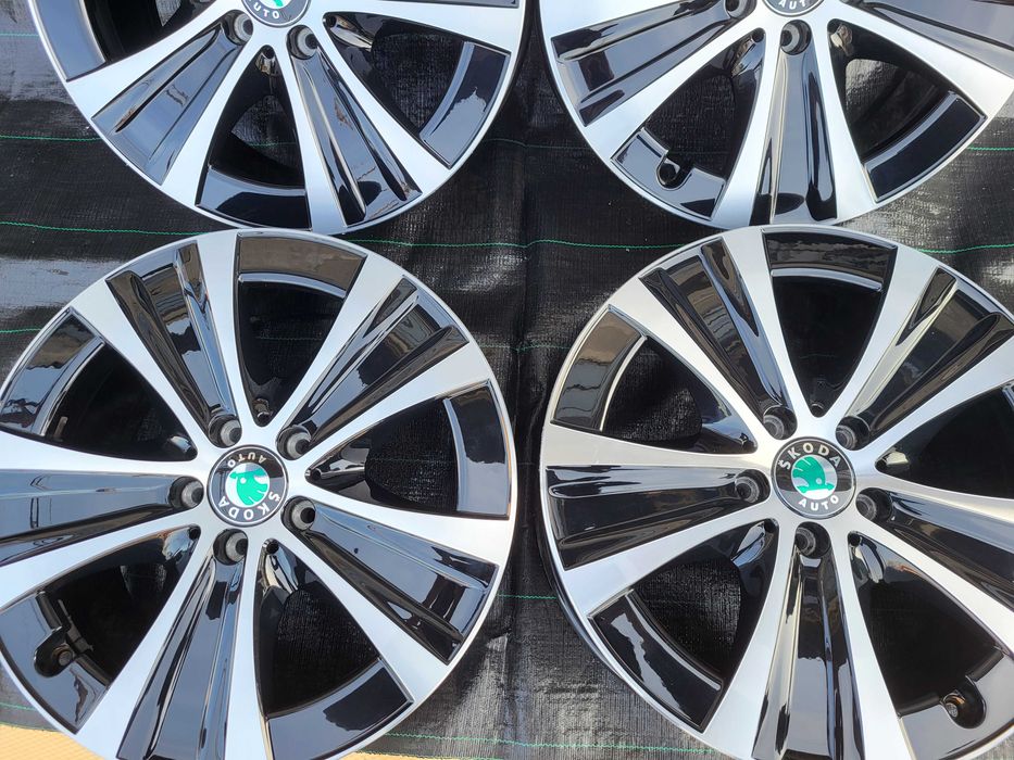 Vand jante Bicolore 5x112 R18 pt Skoda Kodiaq, Superb, Karoq, Octavia