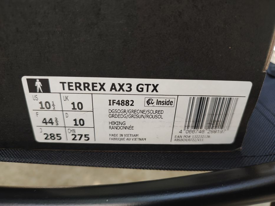 Adidas Terrex AX3 GTX 44 2/3 Ca NOI!