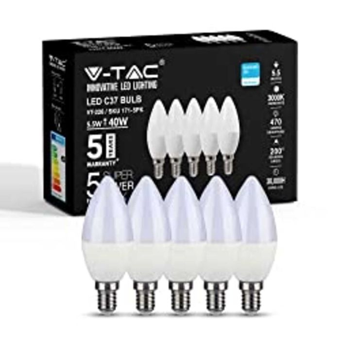 V-TAC E14 LED крушки тип свещ | 5,5 W