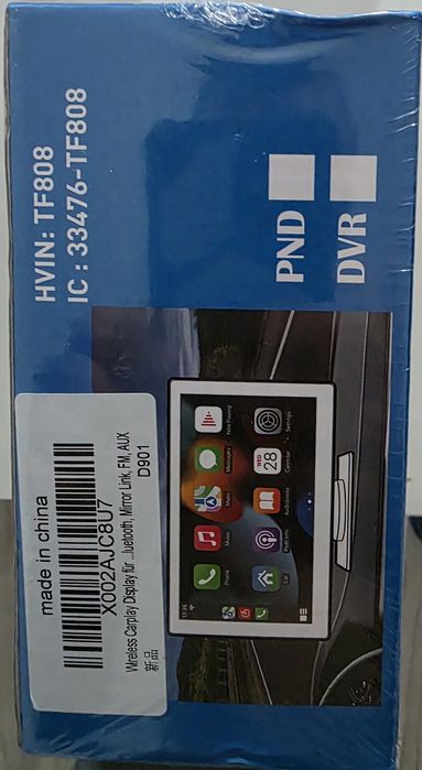 Navigație Auto Portabilă 9.0" – CarPlay / Android Auto Wireless + Cameră Marșarier – Nouă la cutie