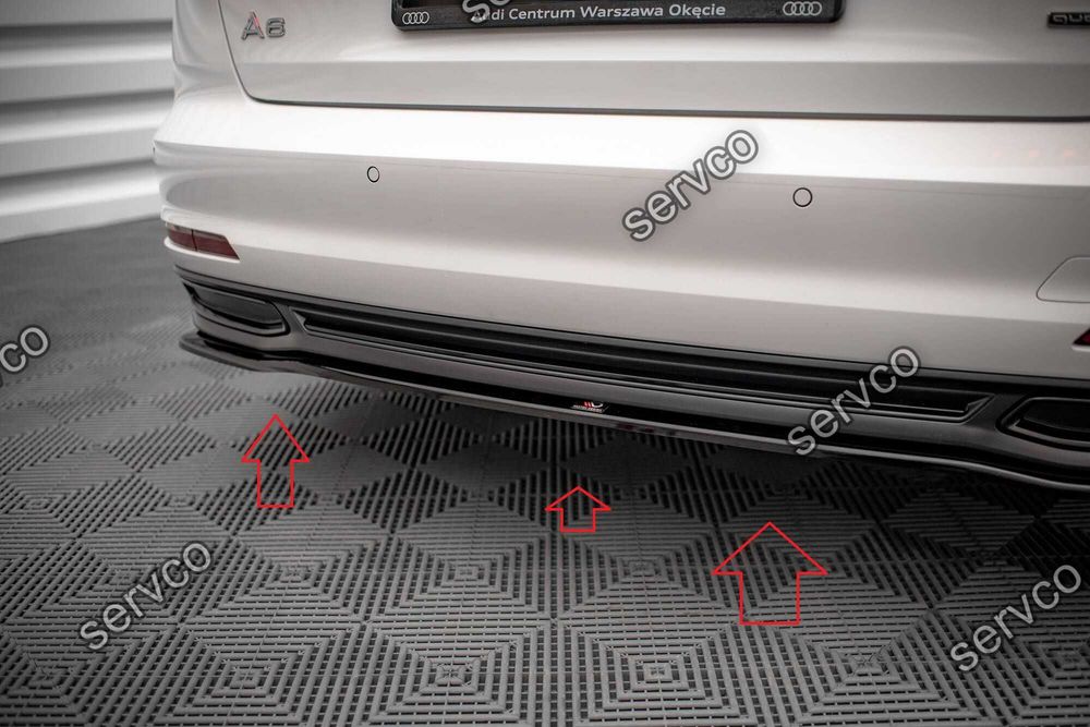 Pachet Set Splitter Exterior Lip Prelungiri Body kit tuning Audi A6 Sedan C8 2018-2023 v11 - Maxton Design