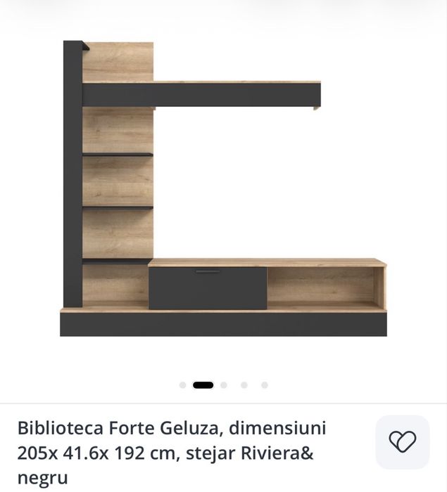 Mobilier living, biblioteca scandinava tip Jysk, Ikea