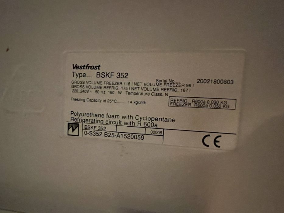 Хладилника Vestfrost