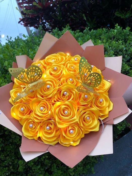 Вечные букеты из роз