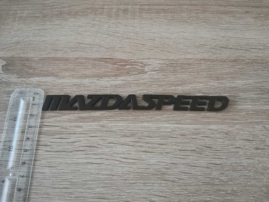 черен метален надпис MazdaSpeed за Mazda