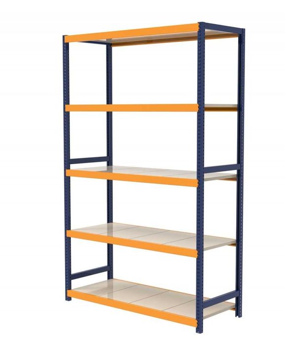 Метални стелажи за склад на 4 нива
