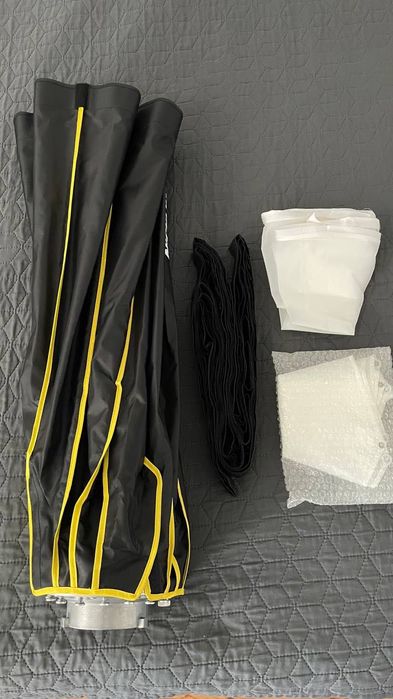 Бързосгъваем параболичен софтбокс с грид NiceFoto LED 90 cm