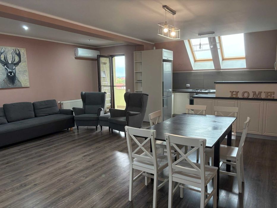 Închiriez apartament spațios (90 mp + 22mp balcoane), mobilat și utilat complet