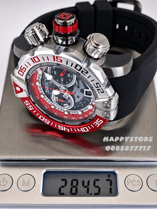 INVICTA Foxhound Red/Silver 57 mm, Инвикта нов мъжки часовник