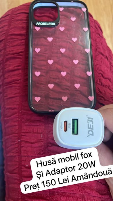 Husă Iphon 14 si Adaptor