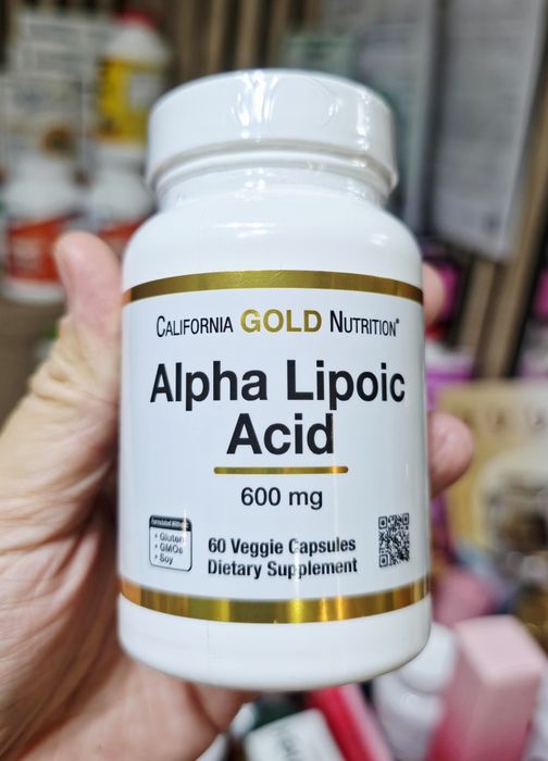 ДОСТАВКИ НЕТ California Gold Альфа-липоевая кислота 600мг 60шт USA