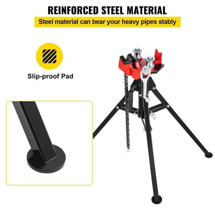 Suport Ajustabil pentru tevi 3-127mm Pliabil Otel 925mm