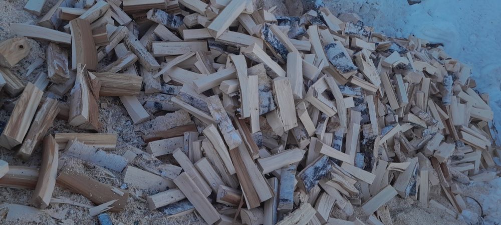 Колотые дрова осина