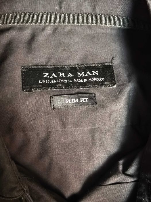 черна мъжка риза ZARA