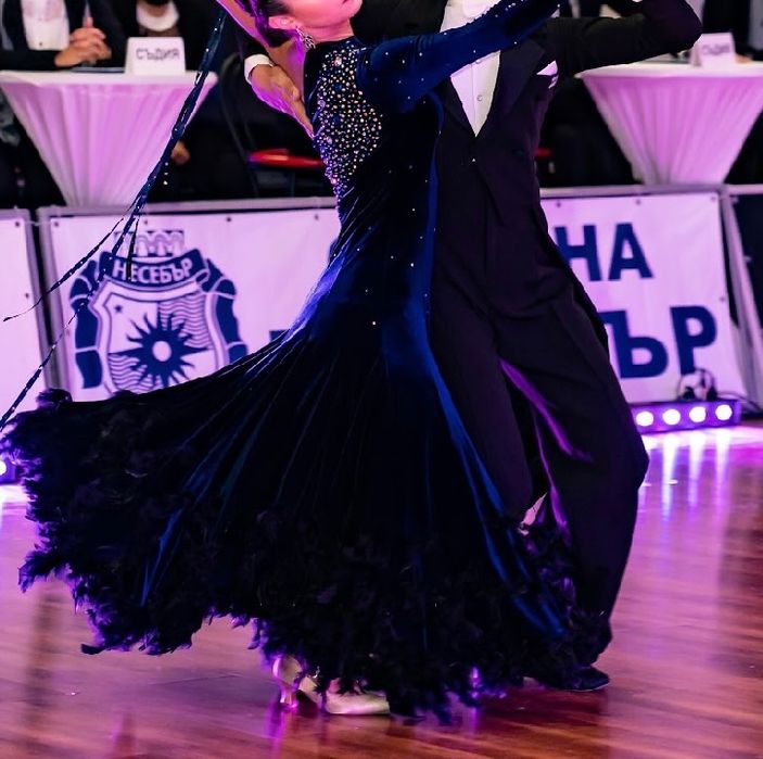 Рокля за стандарт, спортни танци, танго, валс