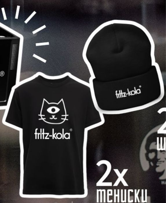 Рекламна тениска и шапка Fritz-kola