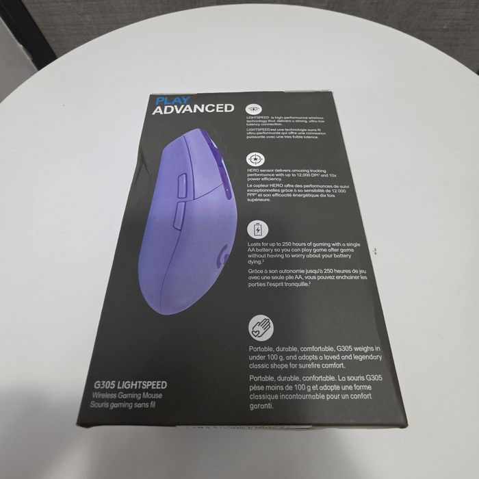 Mouse Logitech G305 Lightspeed, purple, nou, sigilat