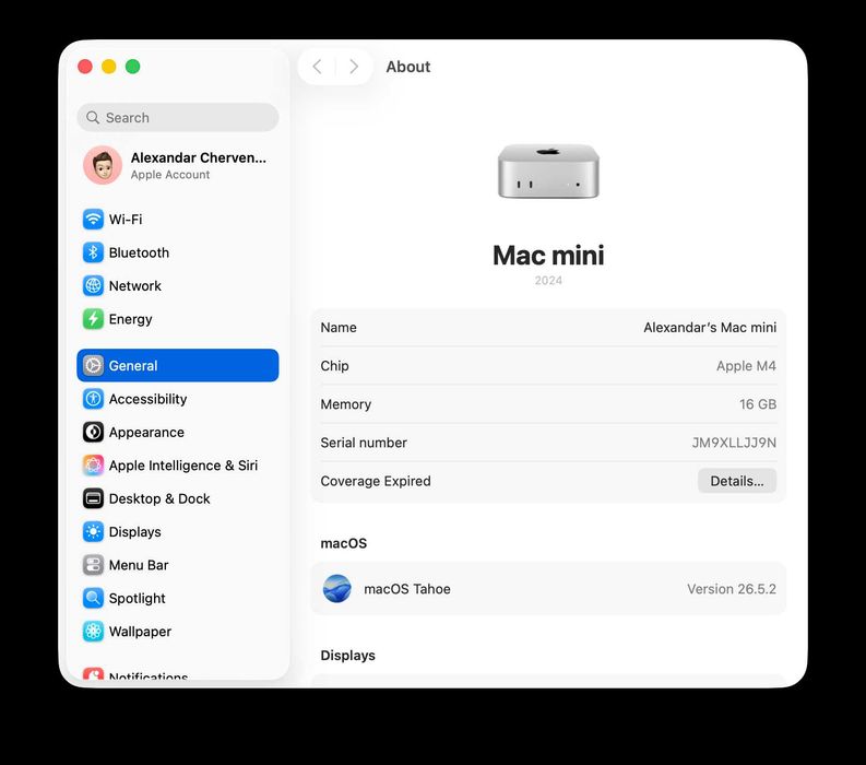Apple Mac mini M4 16GB / 256GB