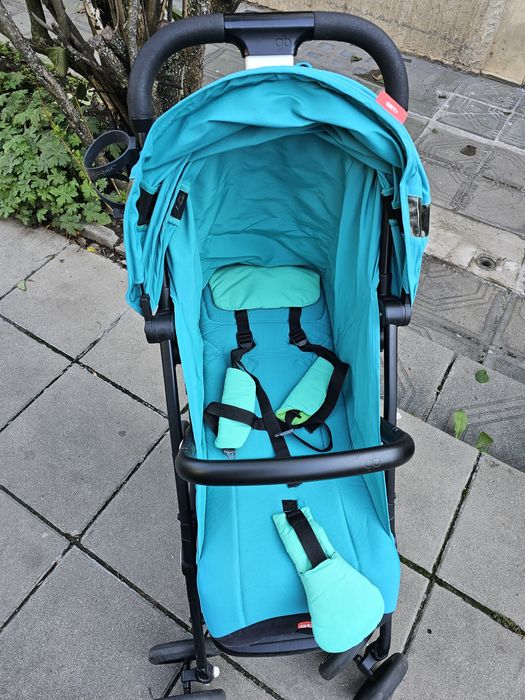 Бебешка количка GoodBaby GB Qbit+ с кош за новородено. Използвана.