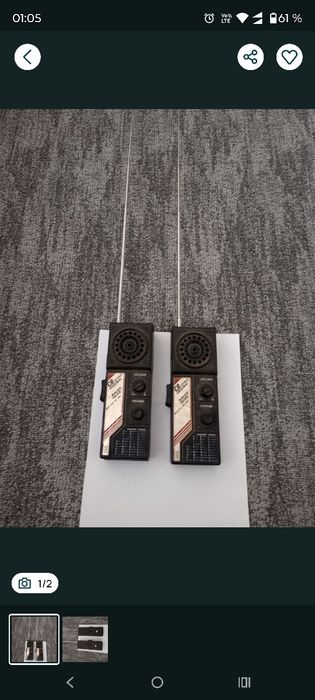 Stații walkie-talkie de colecție funcționale