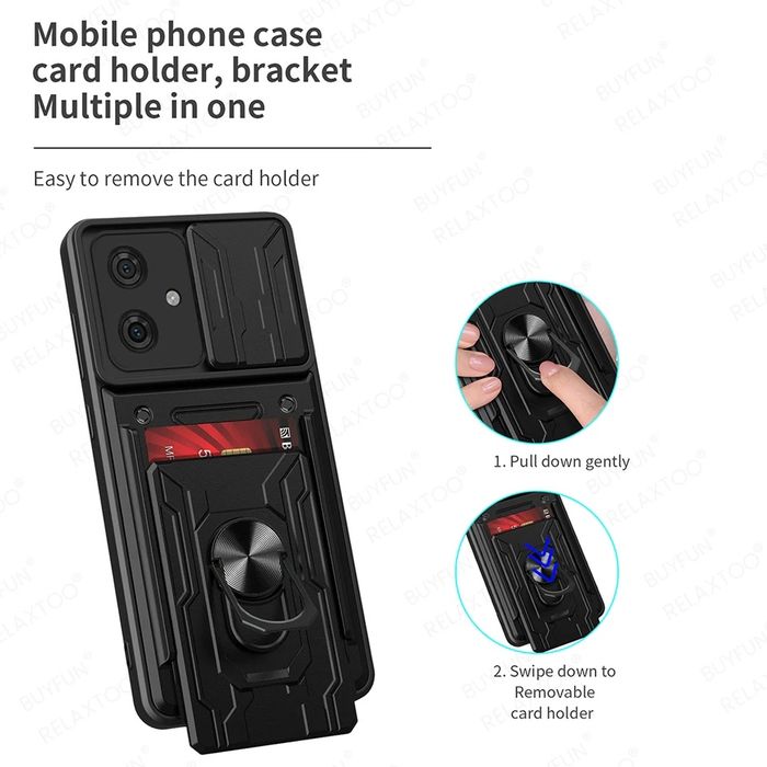 Motorola Moto G85 / G54 / Edge 30 Fusion/ CARD SLOT Удароустойчив кейс