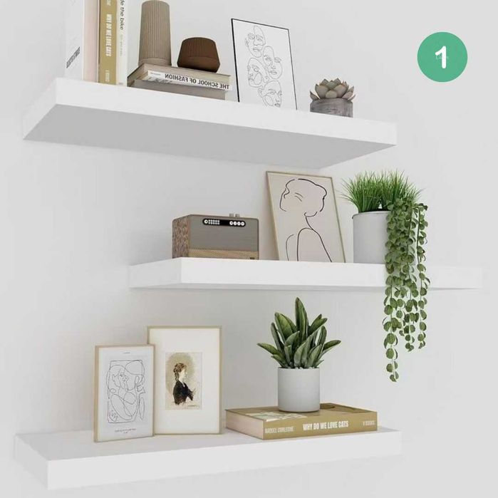 Полка настенная для книг ифото навесная декоративная полки парящие 3шт