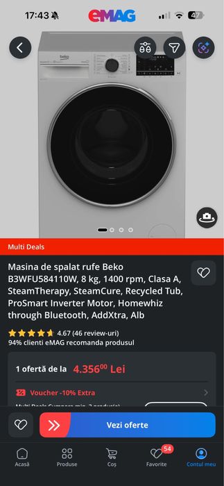 Masina de spalat Beko