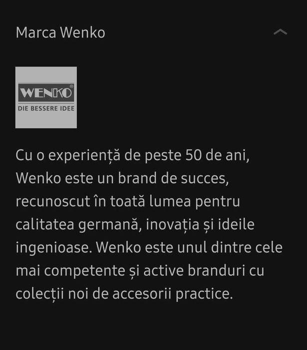Cârlig de perete Wenko Bosio, negru mat