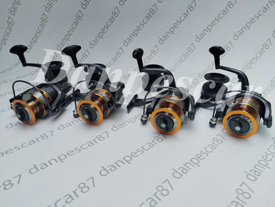 SET 4 Mulinete FL EFB6000 6 rulmenti pentru crap si tambur rezerva