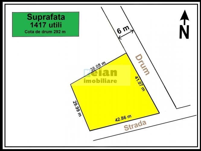 Ciolpani - Snagov 1709 Mp, Utilitati, Padure, 43/41ml dubla deschidere