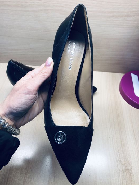 Обувки естествена кожа Armani 37 размер