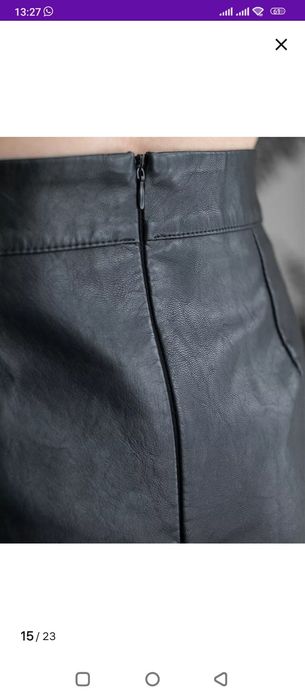 Продам кожаную короткую юбку