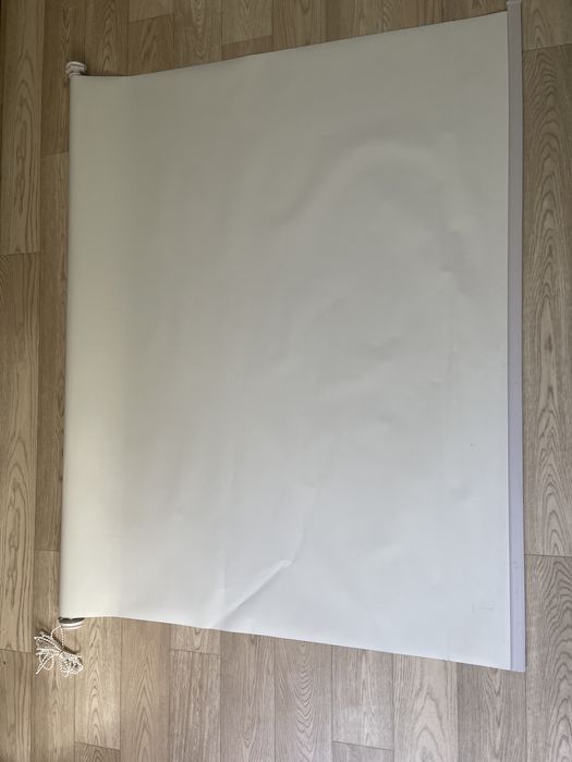 Жалюзи белые тканевые новые