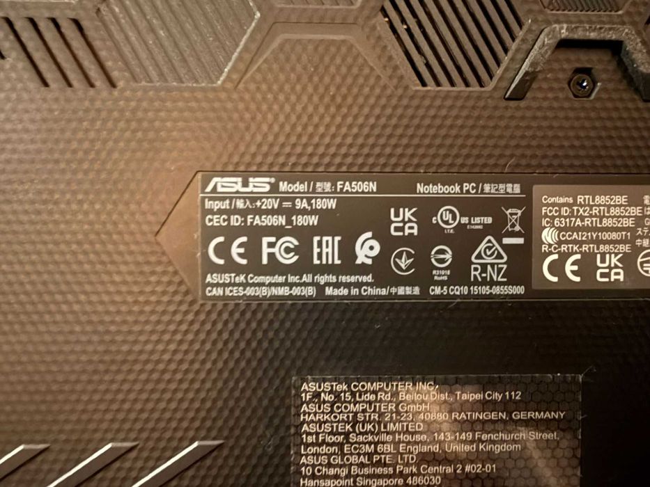 Laptop TUF Gaming A15DTS