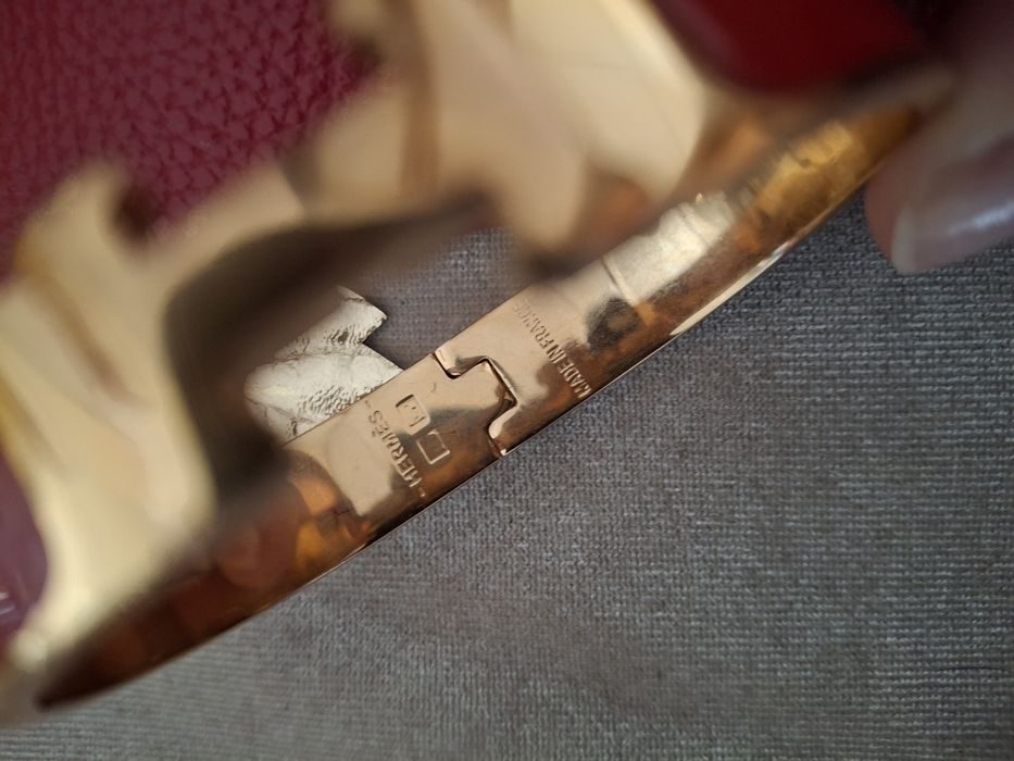 Гривна Hermes  .златист нюанс