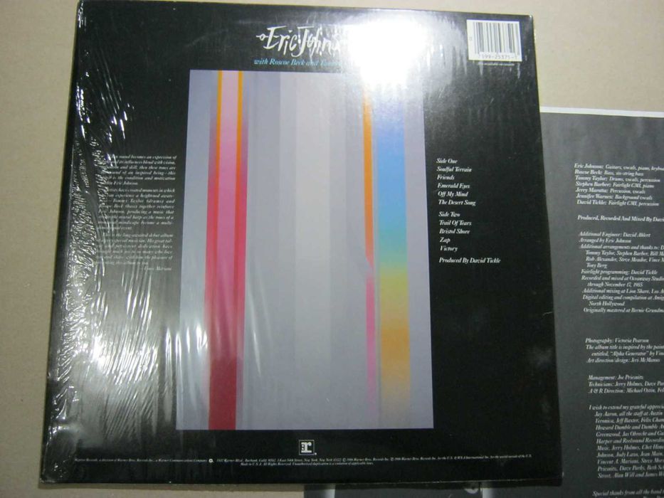 Виниловая пластинка Eric Johnson (USA)