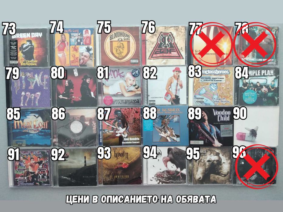 Rock/Punk Metal Music Albums CDs Оригинални Рок Пънк Метъл Музикални Дисковe