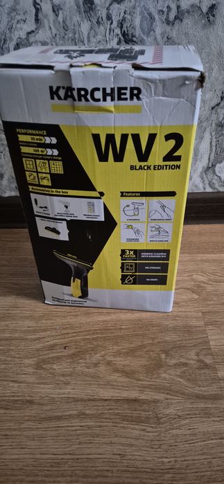 Стеклоочиститель Karcher KARCHER WV 2 - BLACK EDITION новый