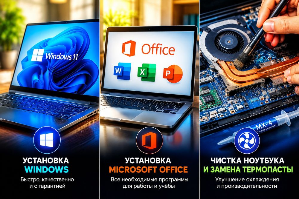 ПРОГРАММИСТ Установка WINDOWS 10/11 Установка Office ВЫЕЗД НА ДОМ  ШЫМ