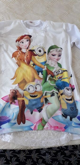 2 Блузи с дълъг ръкав за момиче р.128-134